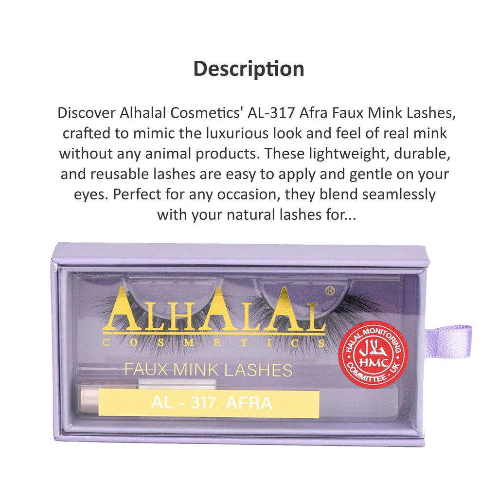 ALHALAL COSMETICS AFRA (3D003) FAUX MINK LASHES AL-317