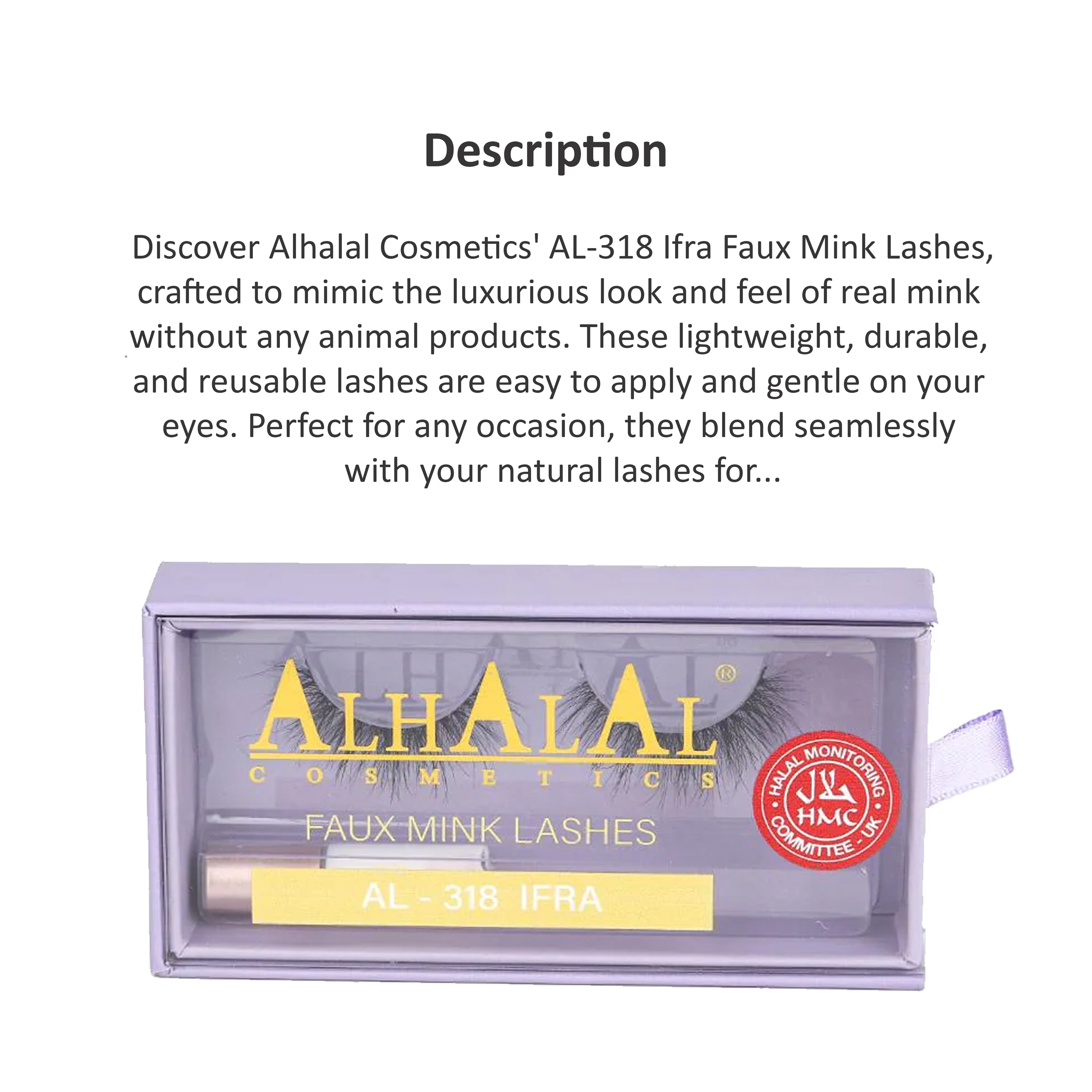 ALHALAL COSMETICS IFRA (3D606) FAUX MINK LASHES AL-318