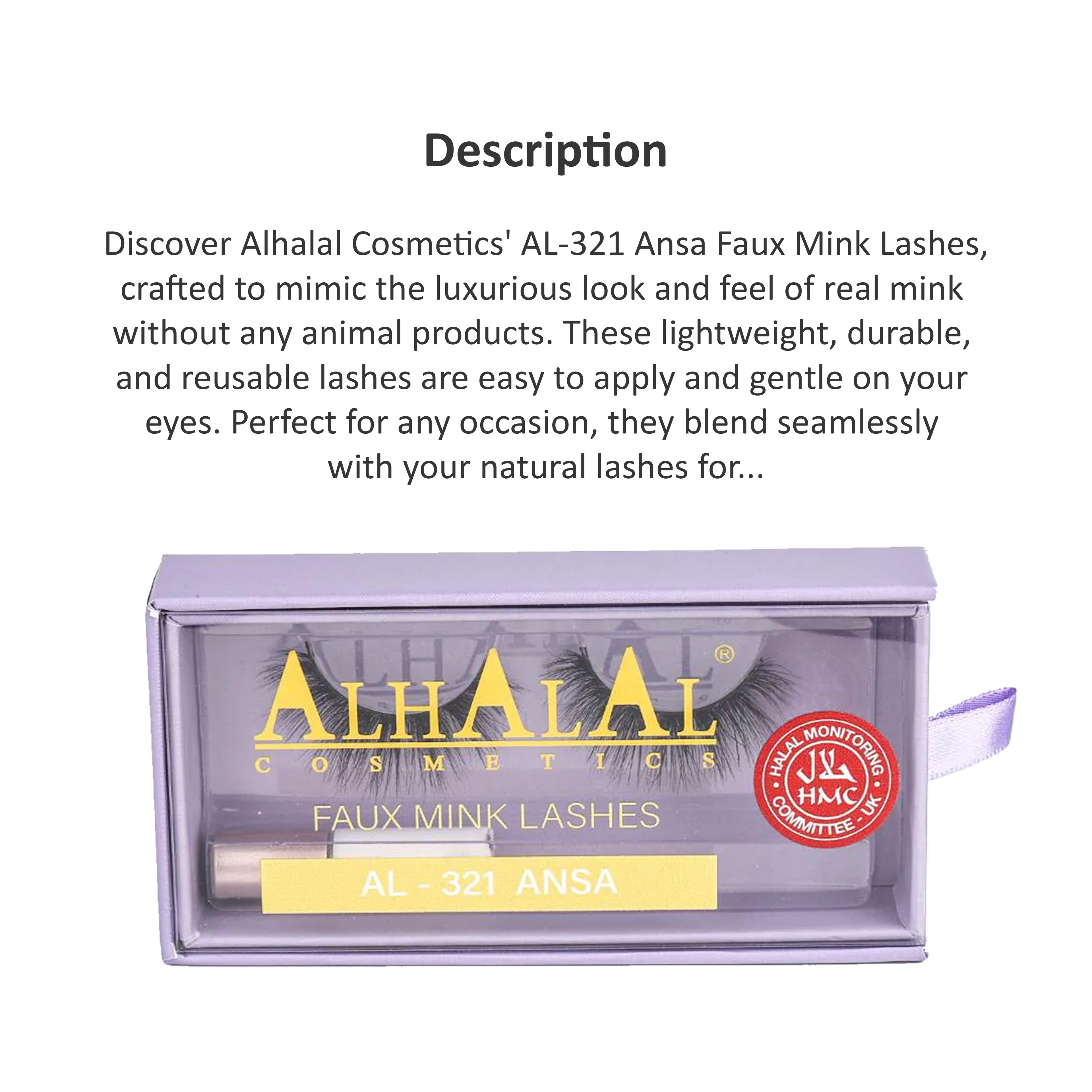 ALHALAL COSMETICS ANSA (D8301) FAUX MINK LASHES AL-321
