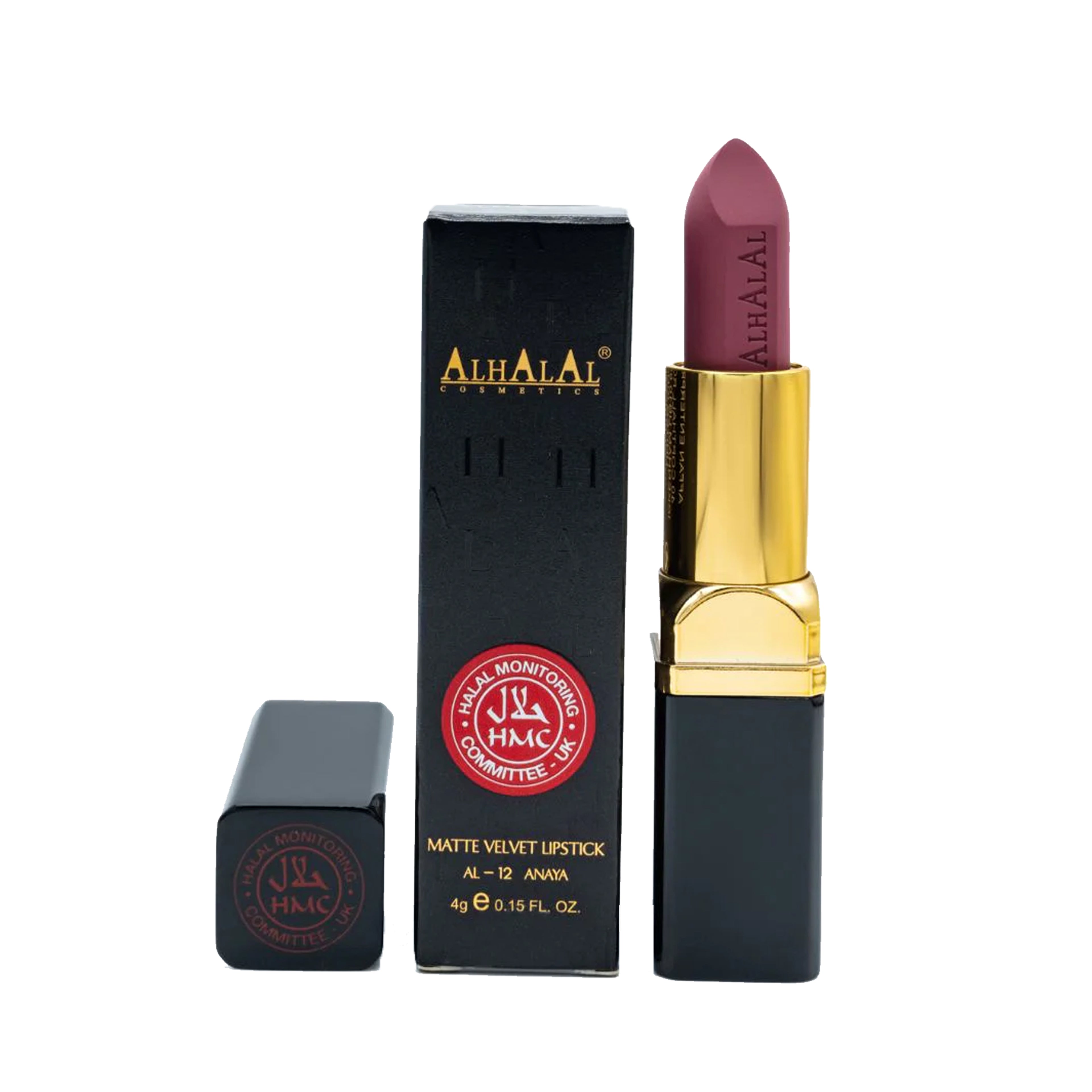 ALHALAL COSMETICS ANAYA MATTE VELVET LIPSTICK 4G AL-12