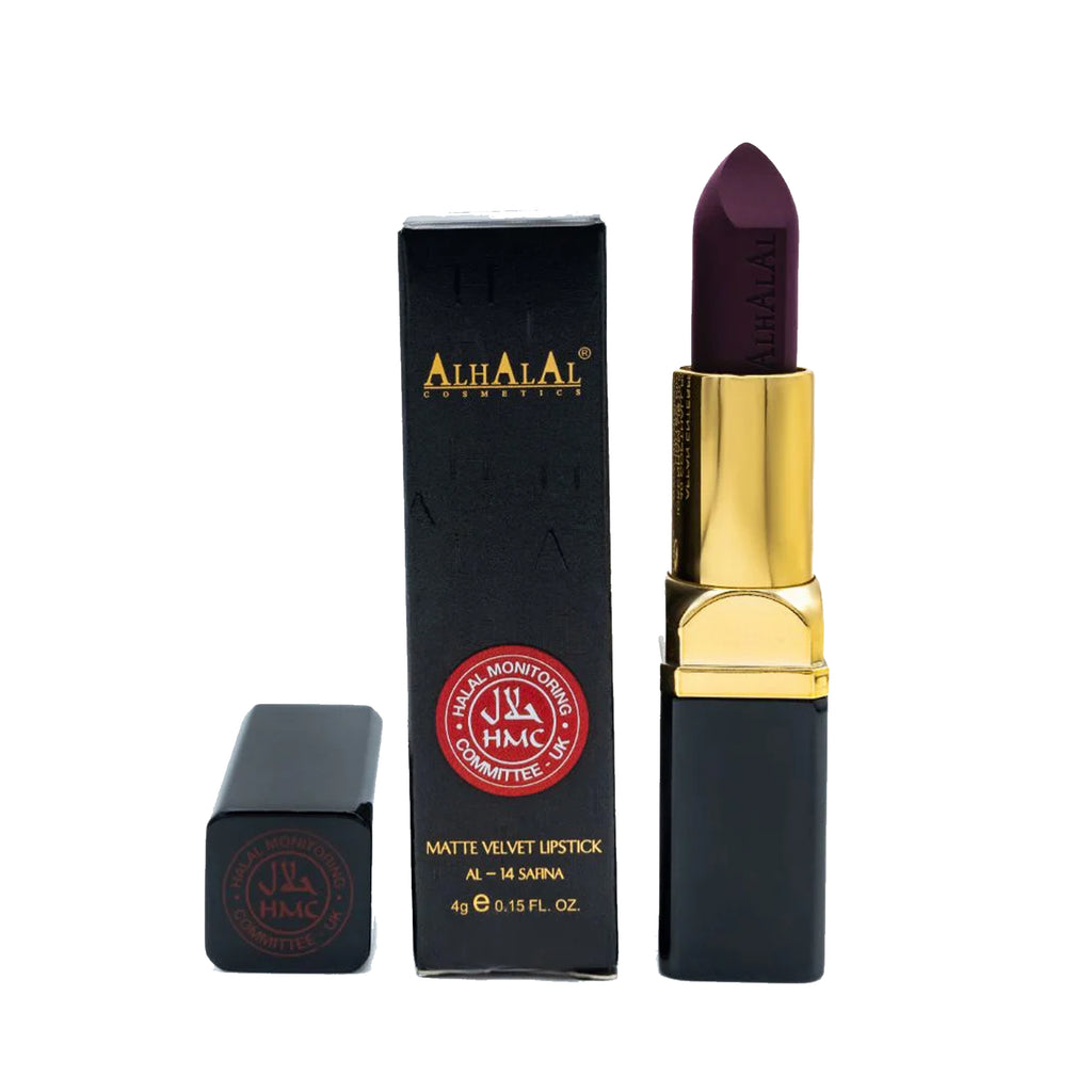 ALHALAL COSMETICS SAFINA MATTE VELVET LIPSTICK 4G AL-14
